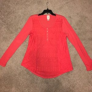 Self Esteem Long Sleeve Lace Front