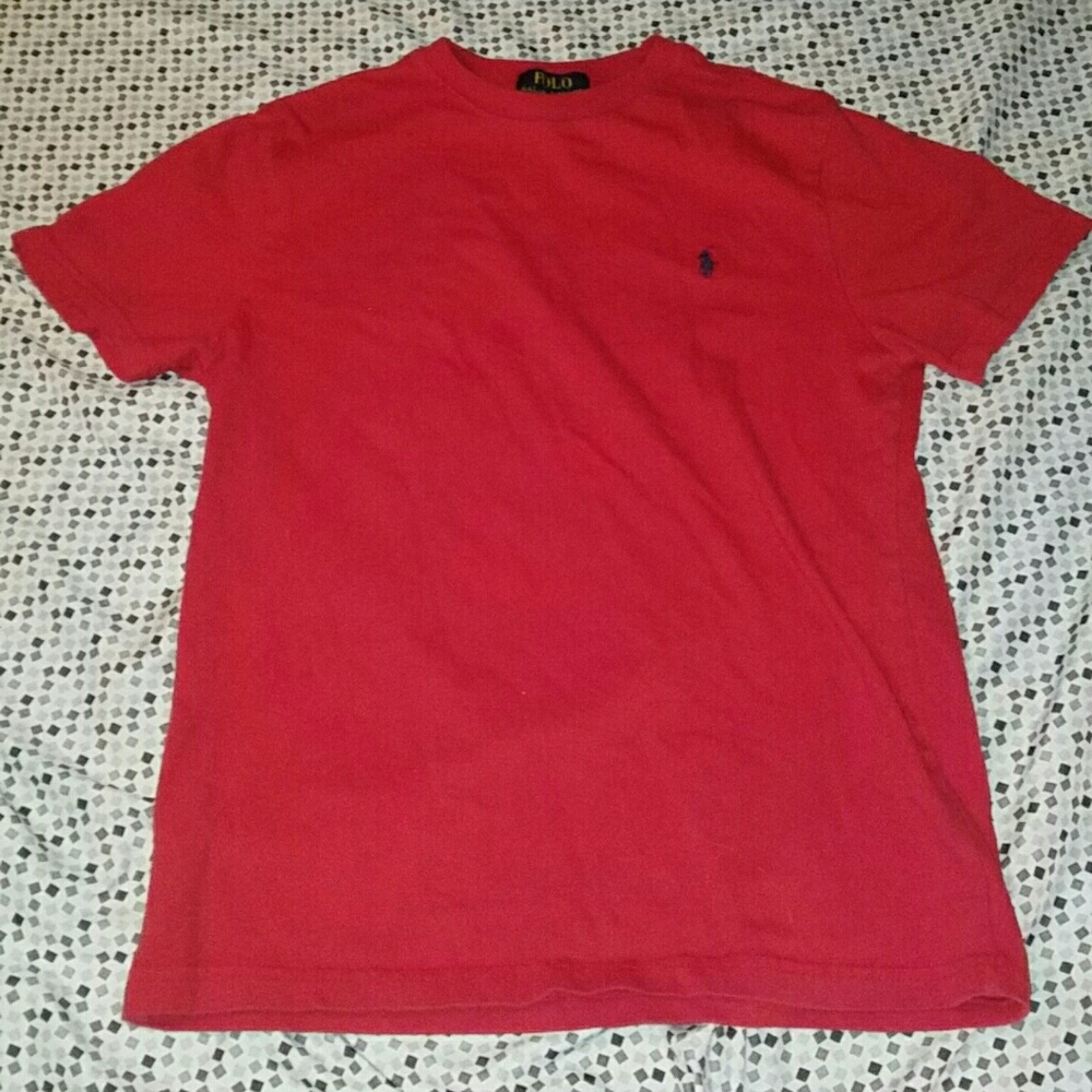 Boys Medium Red Polo Ralph Lauren Tee