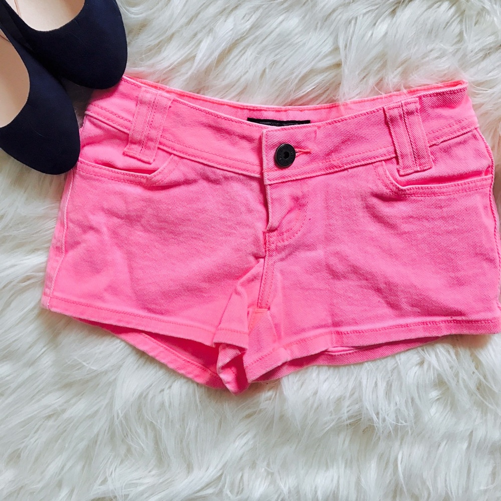 ZANADI Hot Pink Denim Jean Shorts