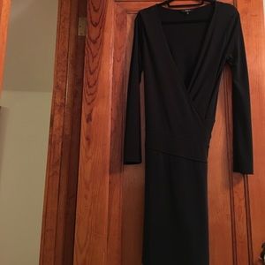 Express black wrap dress