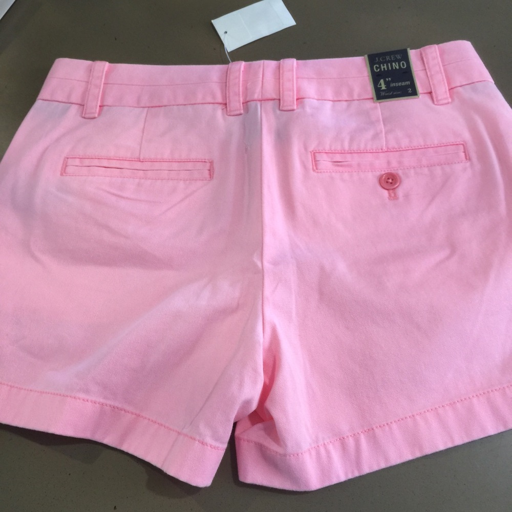❤️SOLD❤️J Crew 4' Inseam Chino Pink Shorts - Picture 4 of 6