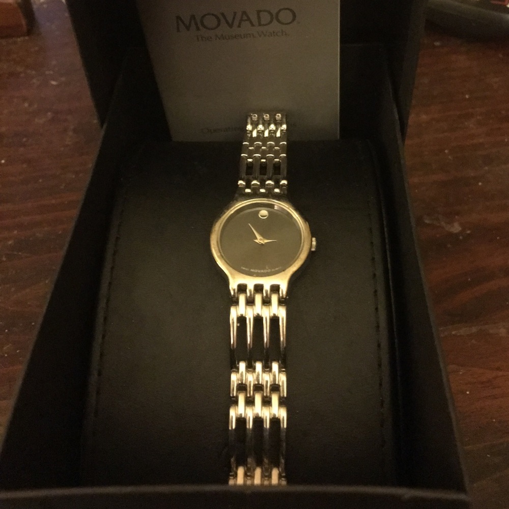 Movado watch stainless steel barely worn