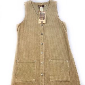 A Fall must💕 ✨Sleeveless corduroy Tan dress