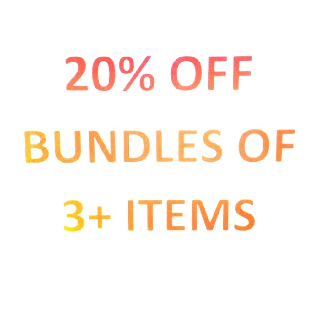 20% off bundles of 3 or more