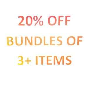 20% off bundles of 3 or more