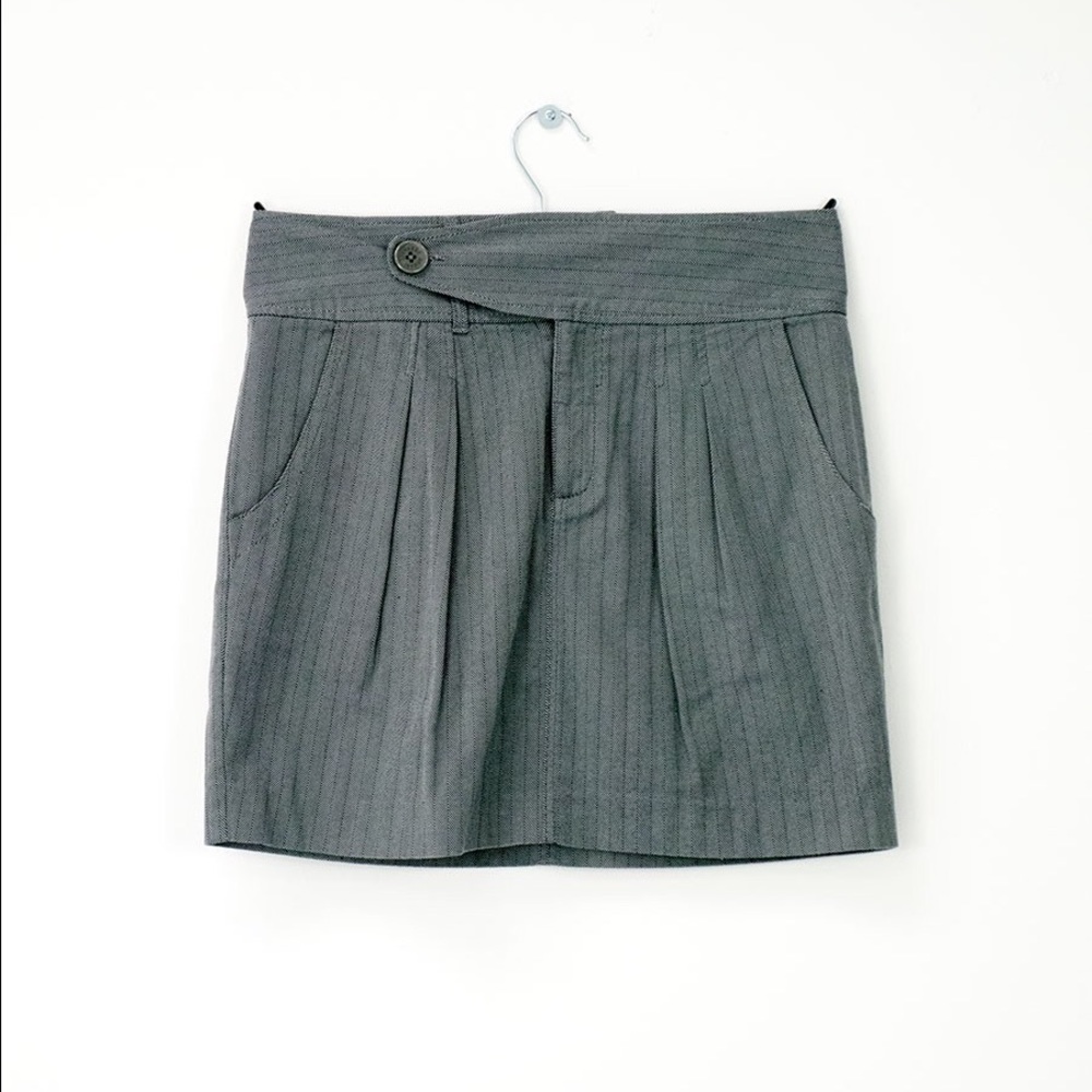 Armani exchange herringbone mini skirt