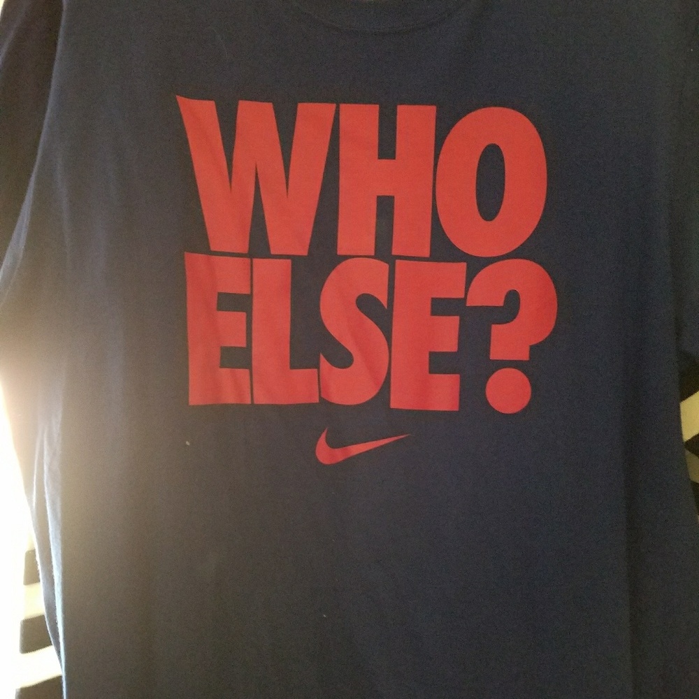 Nike activewear shirt in navy blue