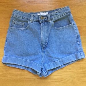 American Apparel High-Waisted denim shorts