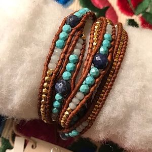 SALEBeautiful Turquoise mix Chan Luu wrap