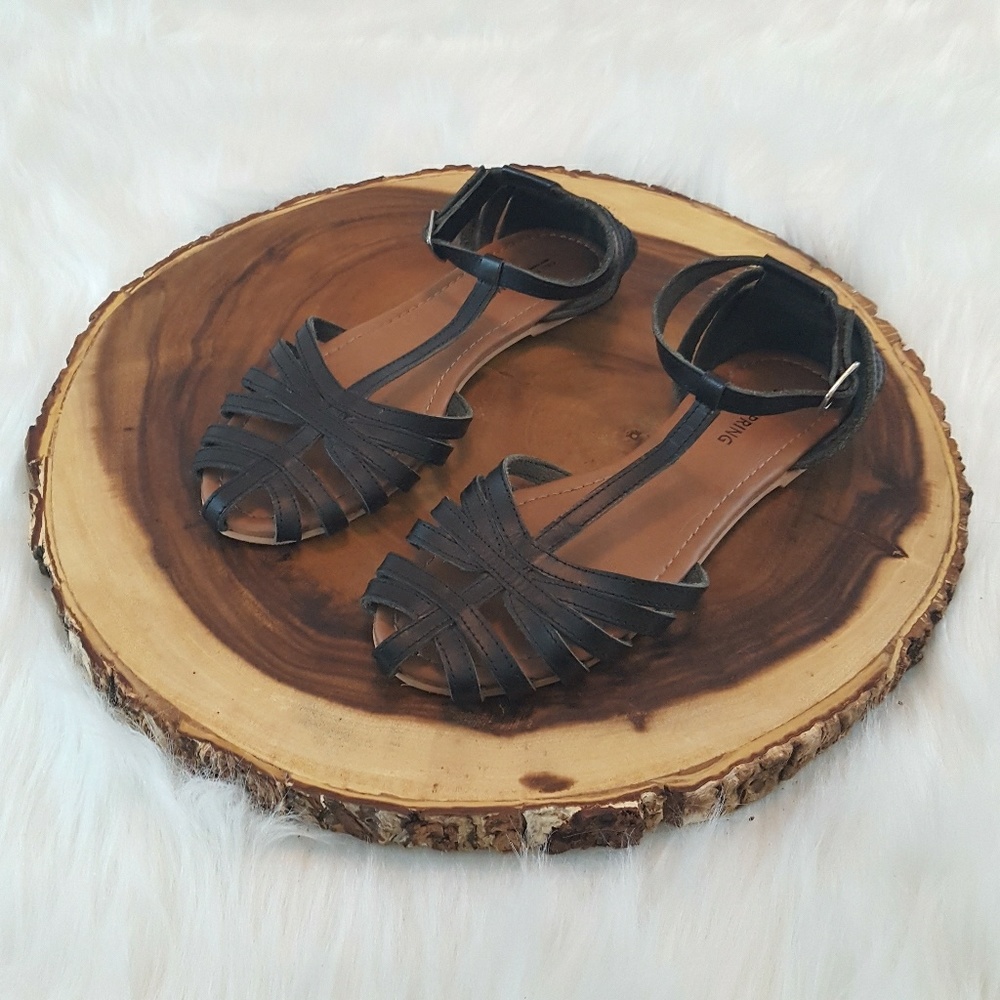 Call It Spring Black Gladiator Style Sandle