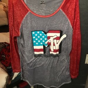 MTV Baseball tee