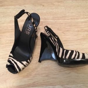 Michael Kors Zebra wedges