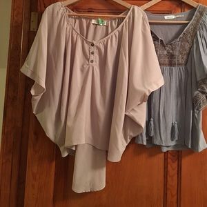 2 Boho blouses