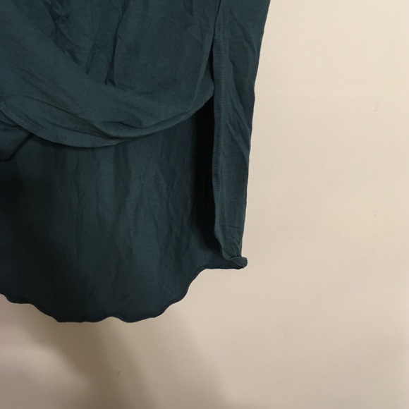 Basic teal tshirt with high sides - Picture 3 of 4