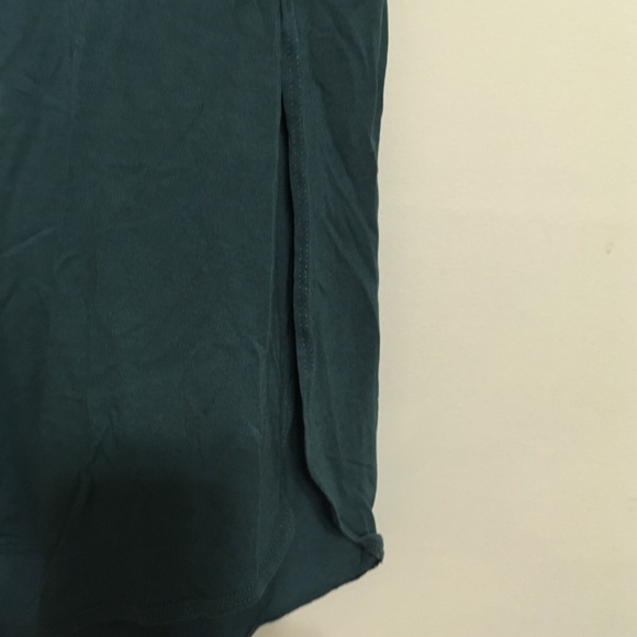 Basic teal tshirt with high sides - Picture 4 of 4