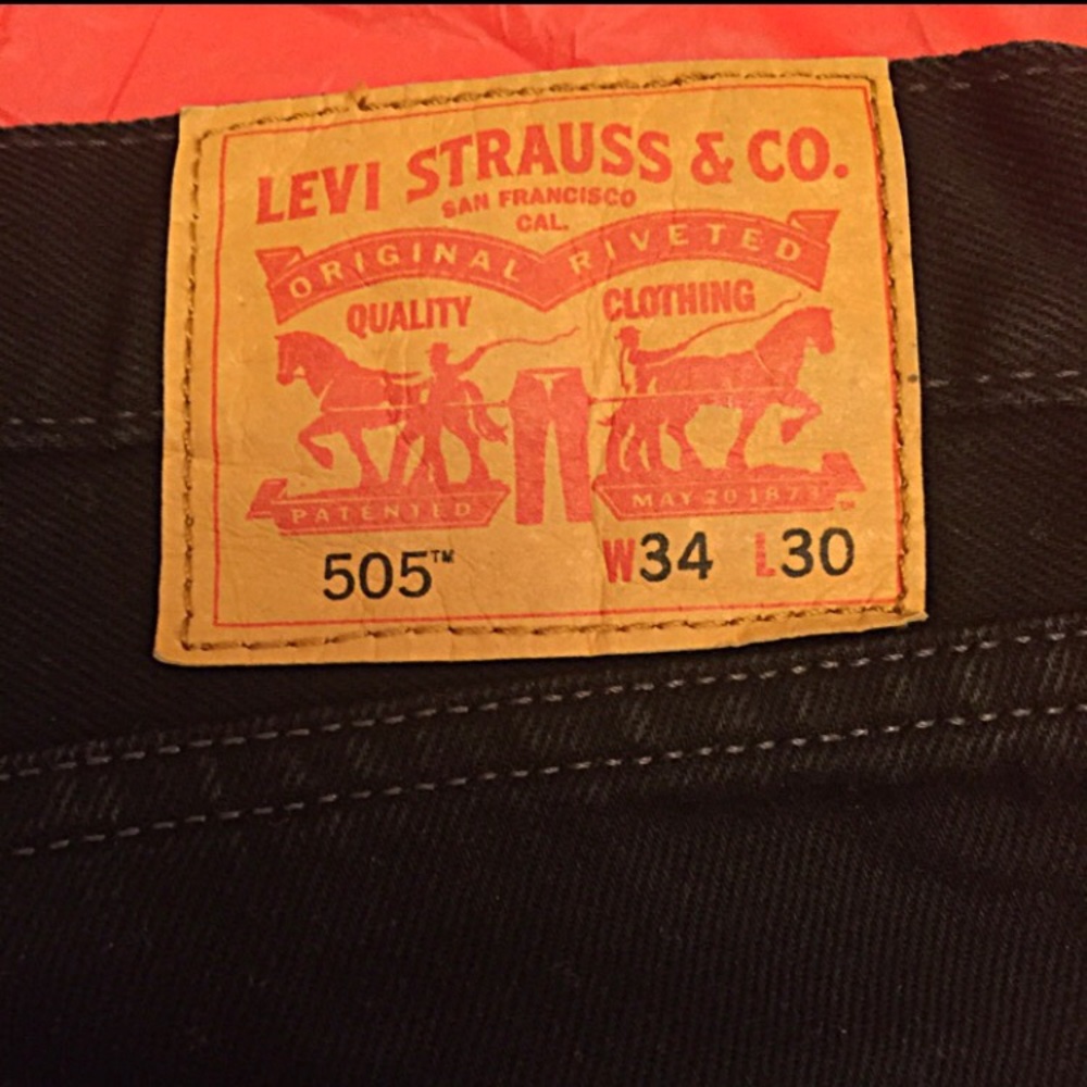 💝Men’s Levi 505 Regular Fit Straight Leg Jeans - Picture 4 of 4