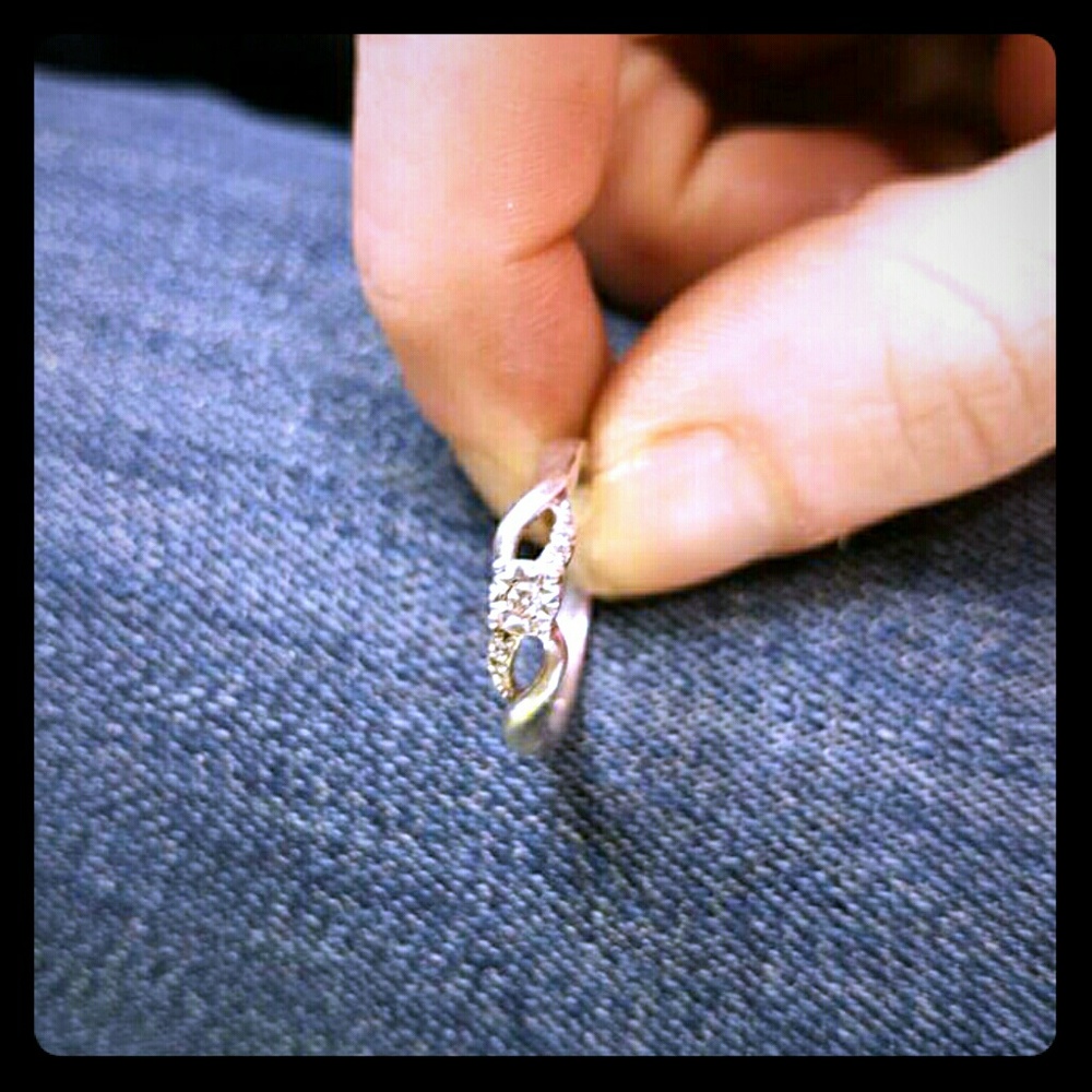 SOLD Princess cut ring 925 sun