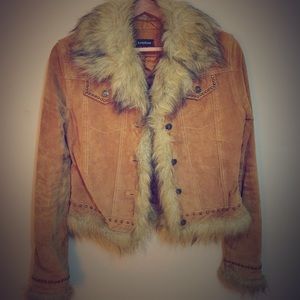 Bebe Suede Leather Jacket