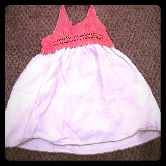 STELLA MCCARTNEY CROCHET TOP LINEN DRESS 12-18 mos - Picture 1 of 4
