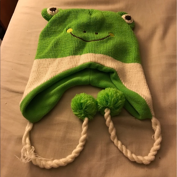 Toddler Giraffe & Frog Hats, OS, EUC - Picture 3 of 4