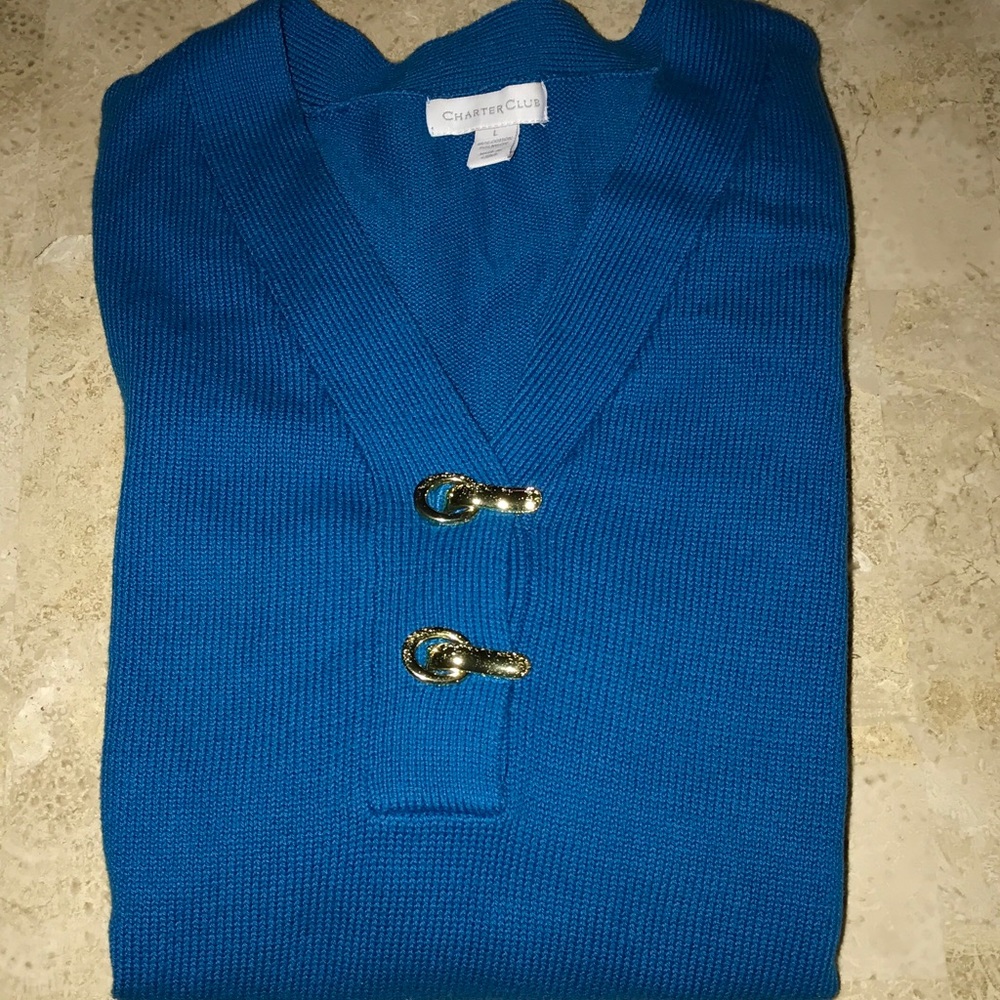 Charter Club Blue Sweater