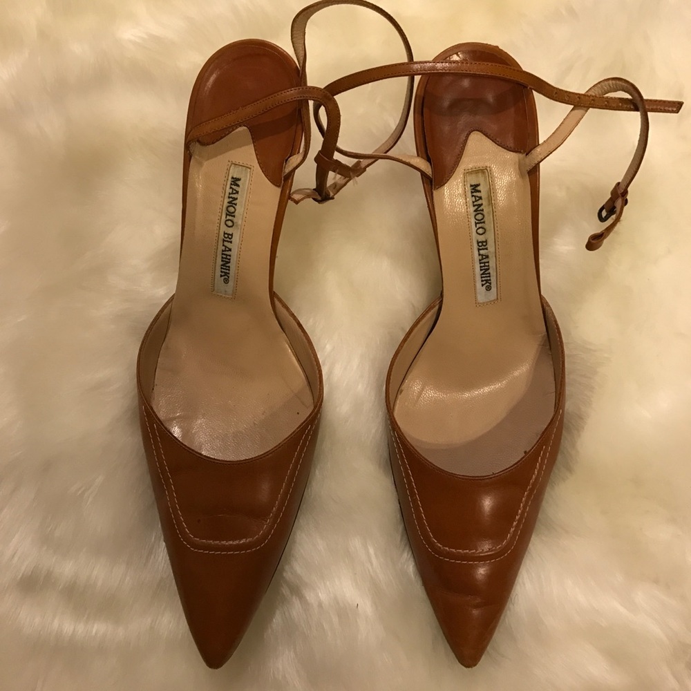 Manolo Blahnik Tan Shoes