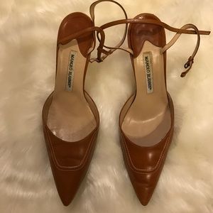 Manolo Blahnik Tan Shoes