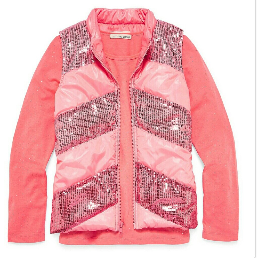 Girl's Sequin Vest & Sparkling Top