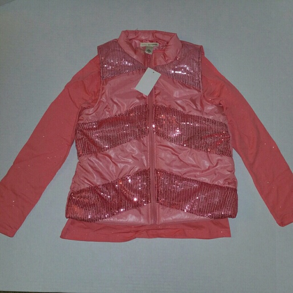 Girl's Sequin Vest & Sparkling Top - Picture 2 of 3