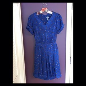 Fun blue silk dress