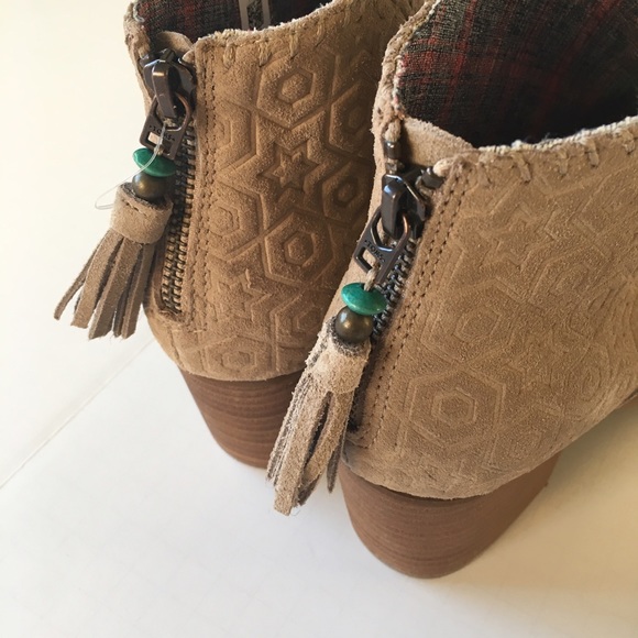 Toms Embossed Suede Bootie - Picture 6 of 7