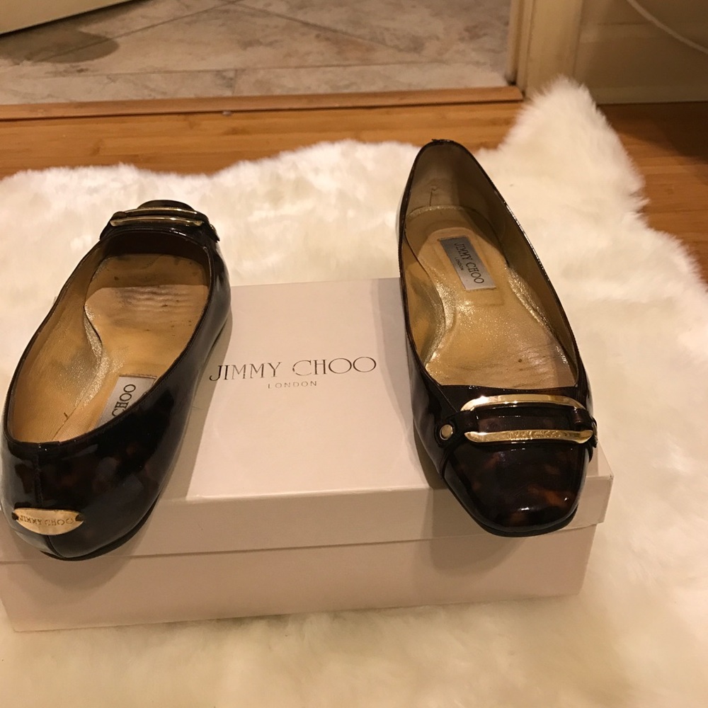 Jimmy Choo Tortoise Flats