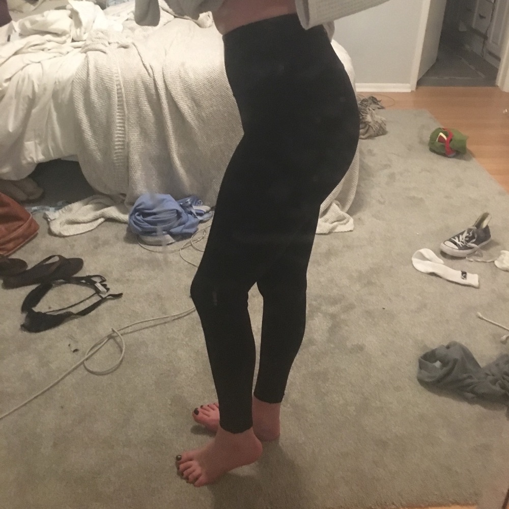 Brand new black lulus high waisted pants