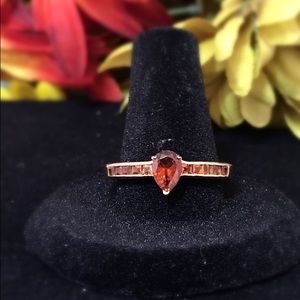 Santa Ana Madeira Citrine Ring. Natural Stone.