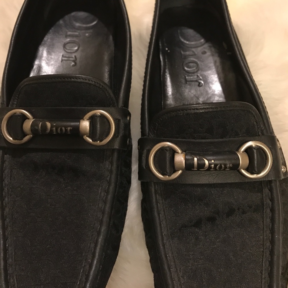 Black Christian Dior Loafers