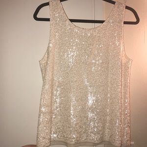 J. Crew all over sequin top