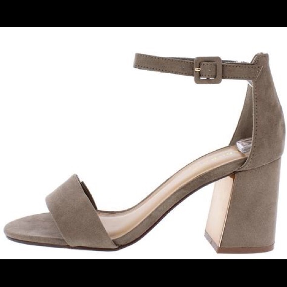taupe chunky heel LAST PAIR 6.5 - Picture 4 of 7