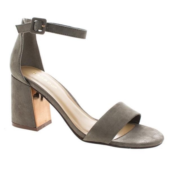 taupe chunky heel LAST PAIR 6.5 - Picture 7 of 7