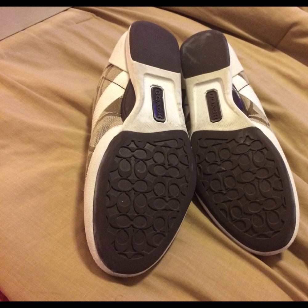 Coach leather ware sneakers size 10M