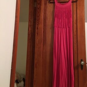 Kenzie fringe maxi dress.