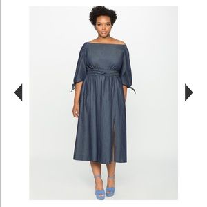 Elouise Off Should Chambray dress