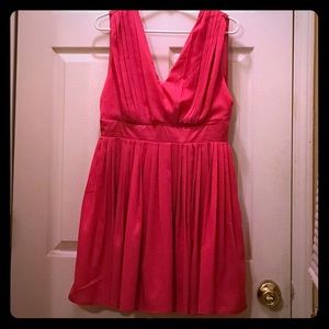 Knee length even dress, Barbie Pink.