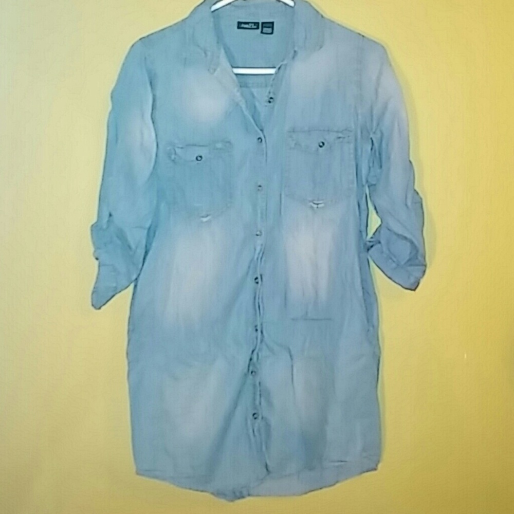 👍Traded👍Blue jean pocket dress