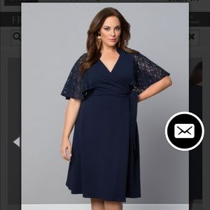 Beautiful navy wrap dress