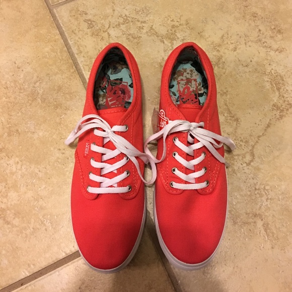 Vans Atwood Low Trainers Cayenne/Fudge Shoes - Picture 3 of 4