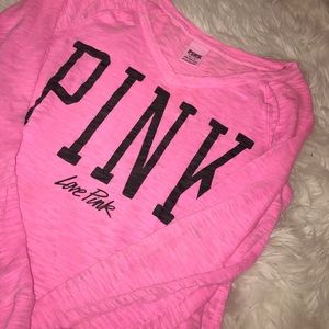 Vs pink long sleeve shirt