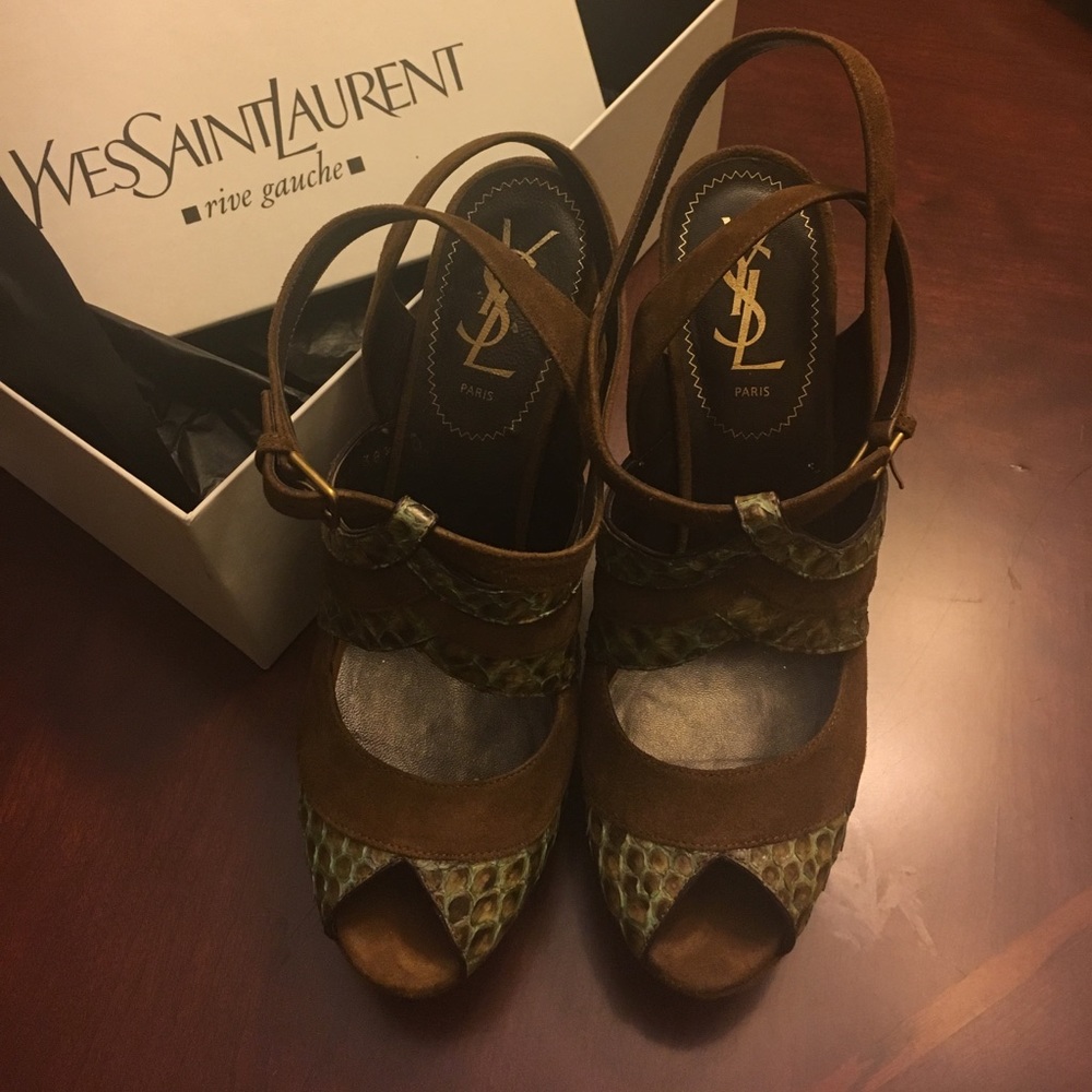 Authentic YSL heels made in Italy