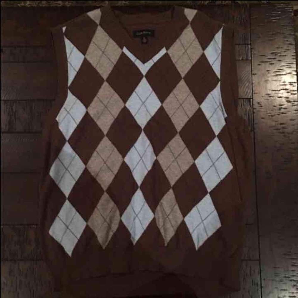 Brown Sweater Vest.