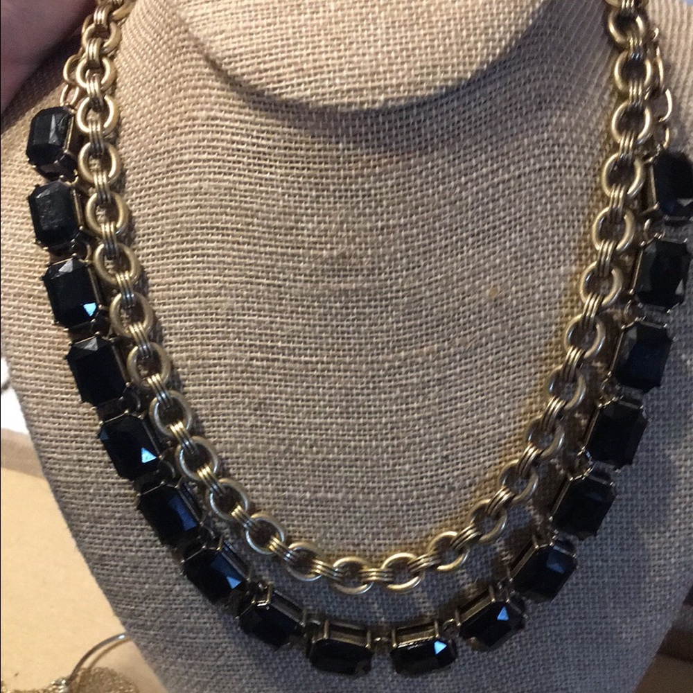 Chloe and Isabel jet octagon convertible necklace