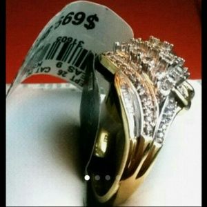 Diamond Spring Flower Gold Cluster Ring